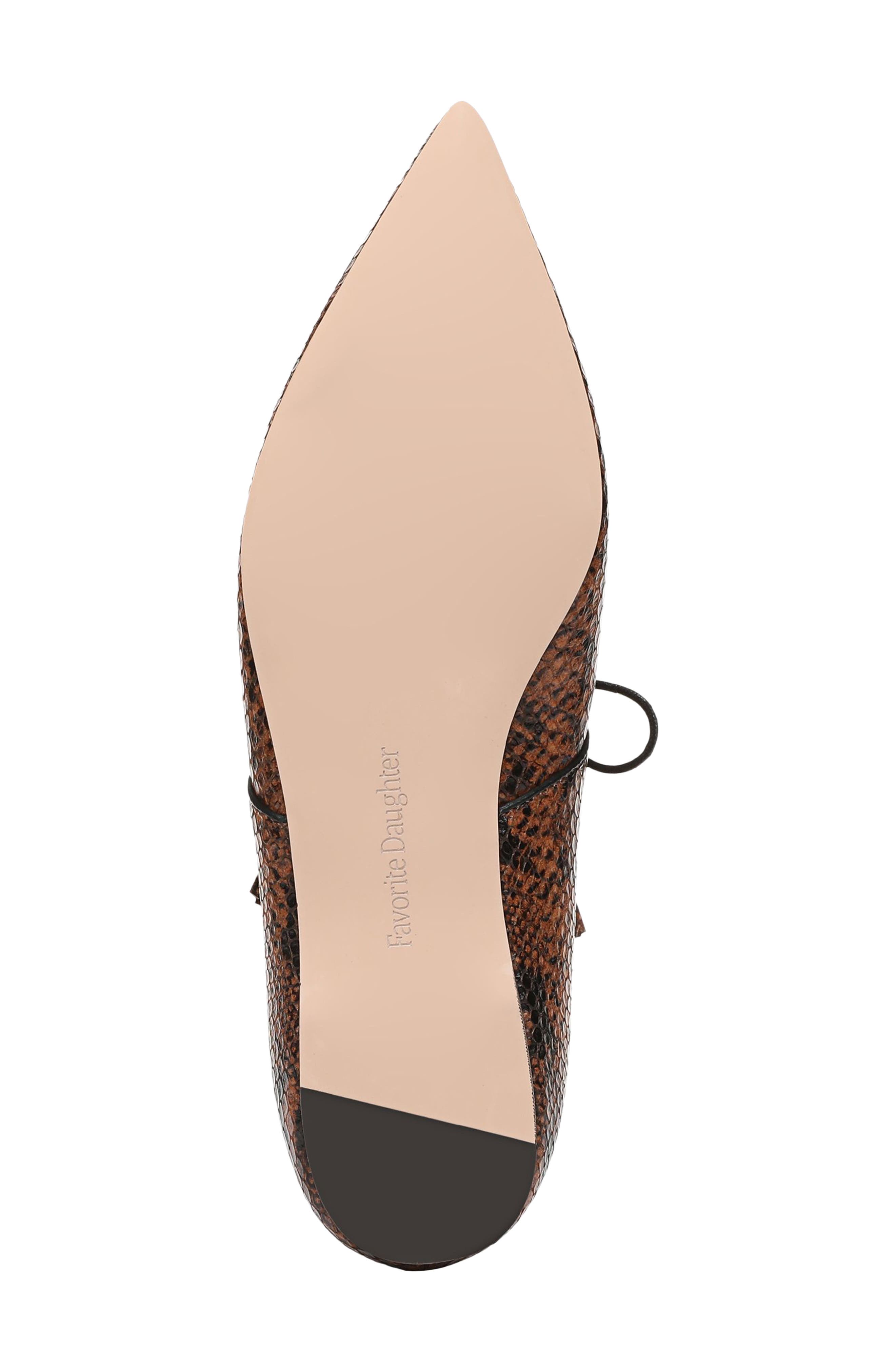 Lily Mary Jane Flat, Alternate, color, GINGERBREAD LEATHER