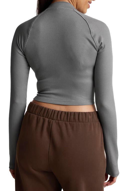 BEYOND YOGA BEYOND YOGA CONTOURS RIB MOCK NECK CROP TOP