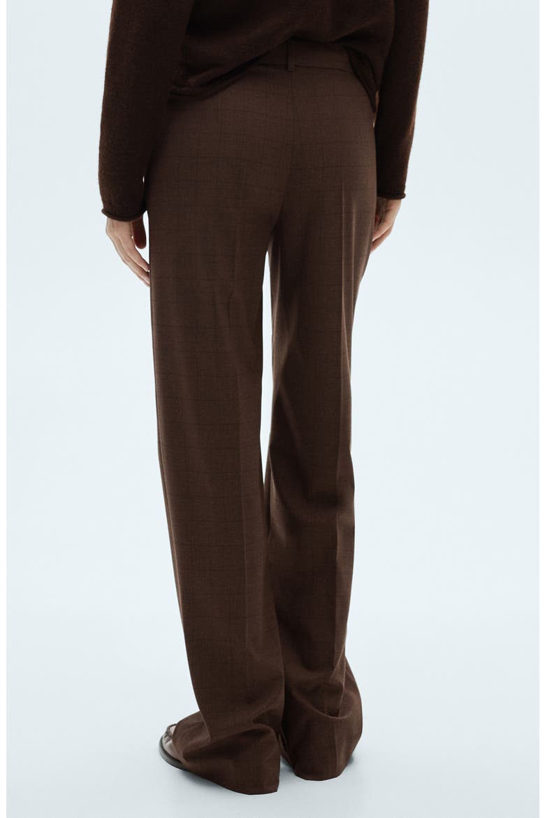 Checked Straight Pants, Alternate, color, BEIGE
