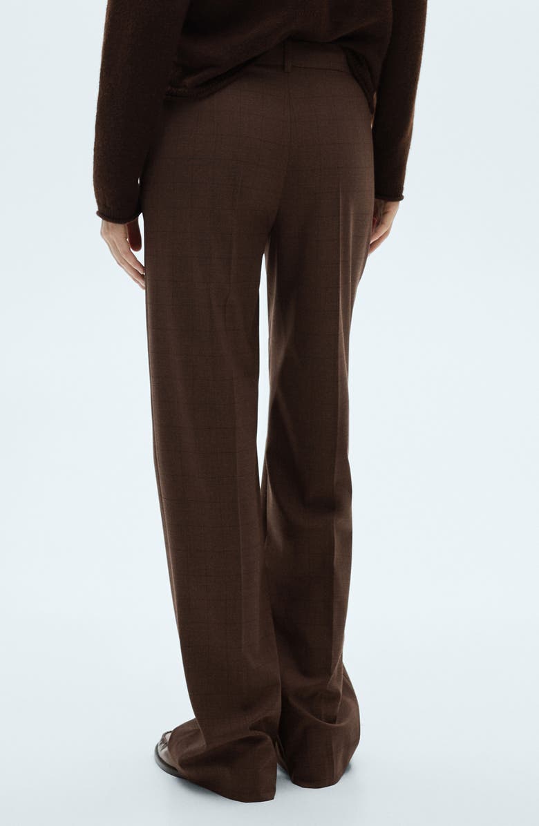 MANGO Checked Straight Pants, Alternate, color, 