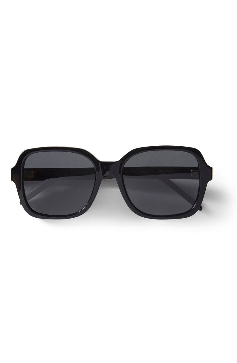 French Kiwis Eyewear Ella Sunglasses, Alternate, color, Black