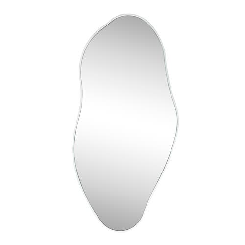 Jonathan Y Everly Irregular Framed Decorative Wall Mirror In Chrome