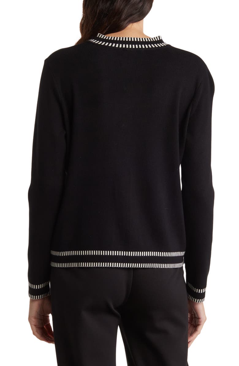 Adrianna Papell Stitched Cardigan, Alternate, color,