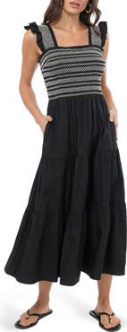 Adelyn Rae Katie Smocked Midi Sundress