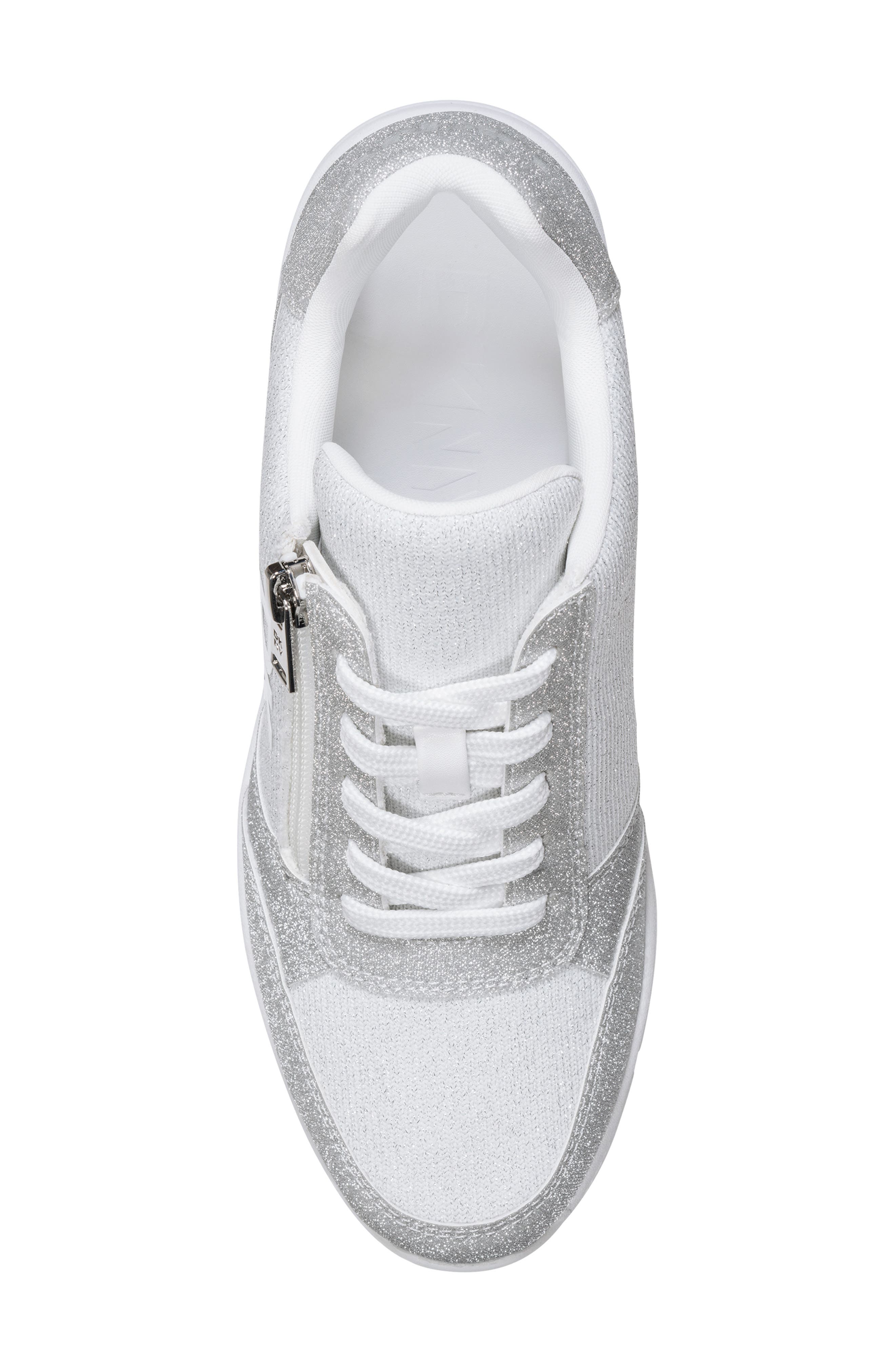 DKNY Sorvino Wedge Sneaker, Alternate, color, White