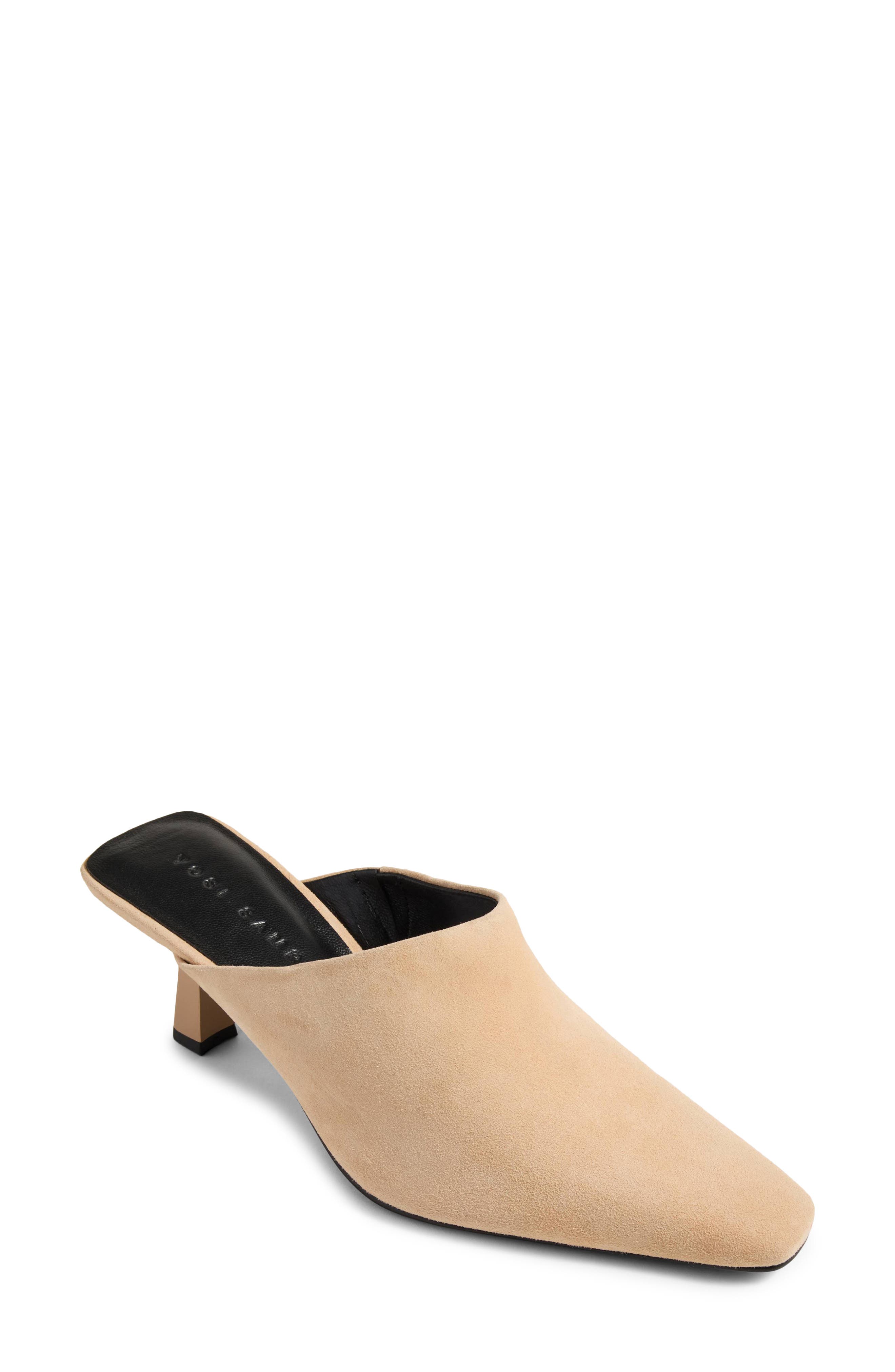 Chelsea Heeled Mule, Main, color, BEIGE
