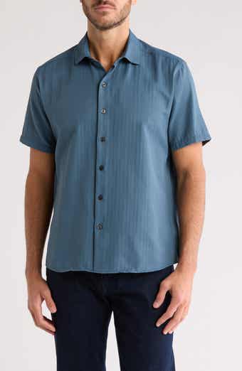 WESTZEROONE Baylor Cotton Short Sleeve Button-Up Shirt