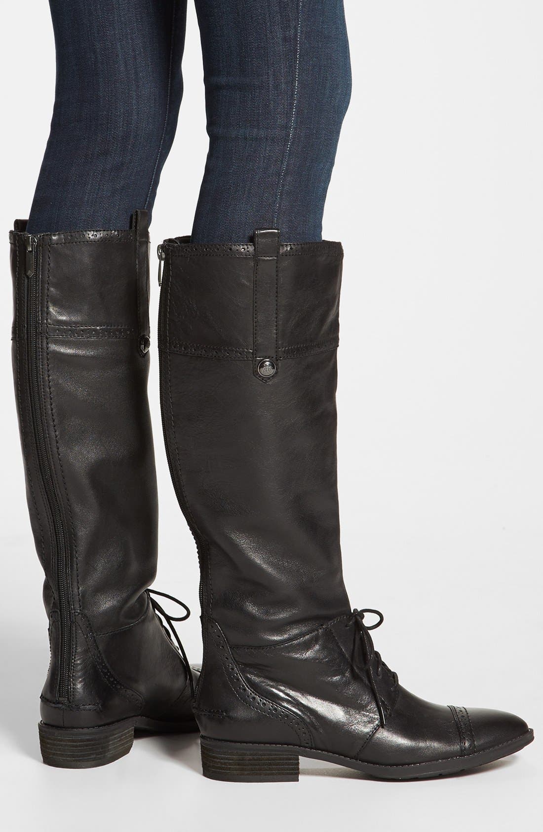 'Perron' Boot, Alternate, color, BLACK BASTO LEATHER