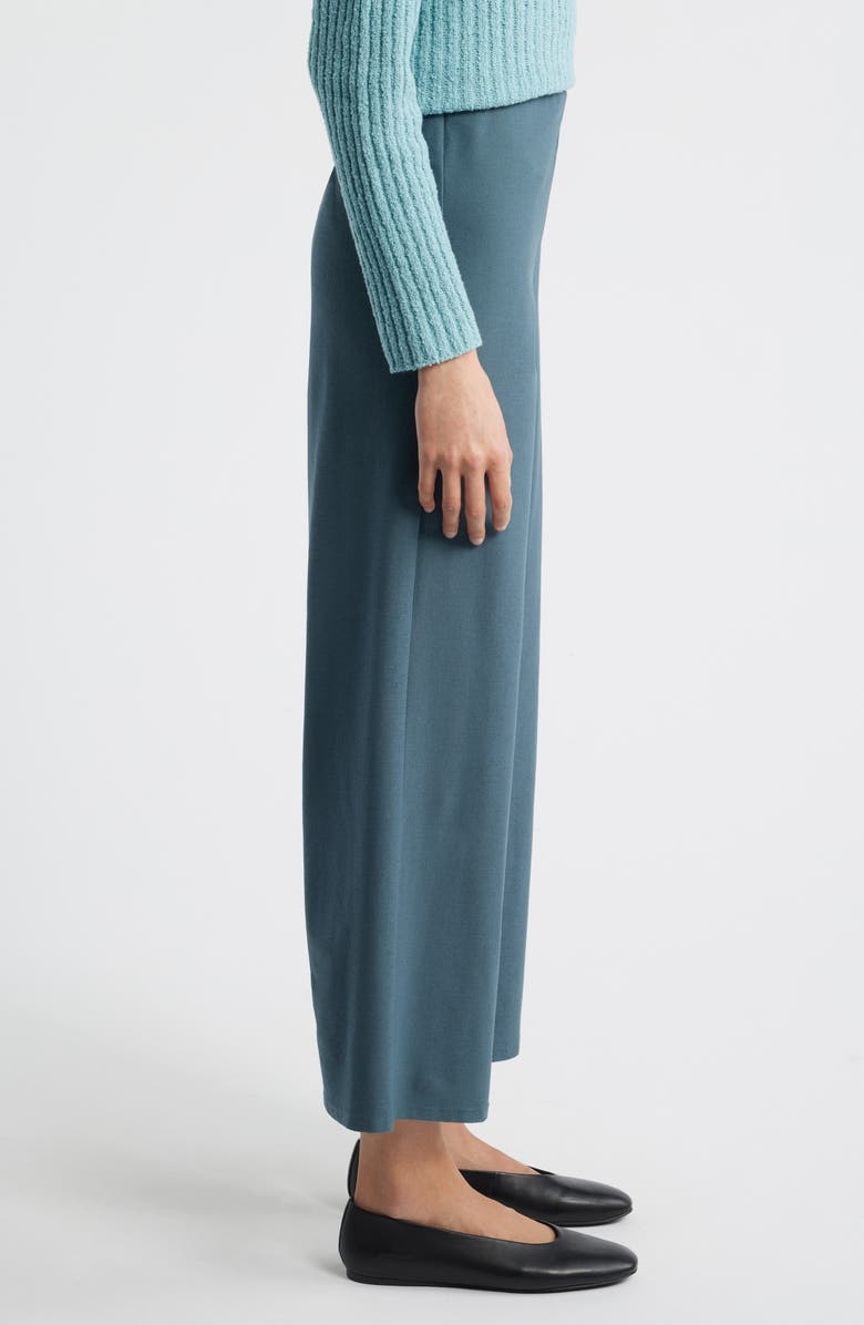 Eileen Fisher Ankle Wide Leg Pants, Alternate, color, Eucalyptus