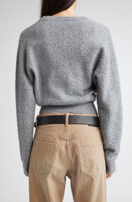 R13 Split Hem Wool & Cashmere Cardigan In Gray