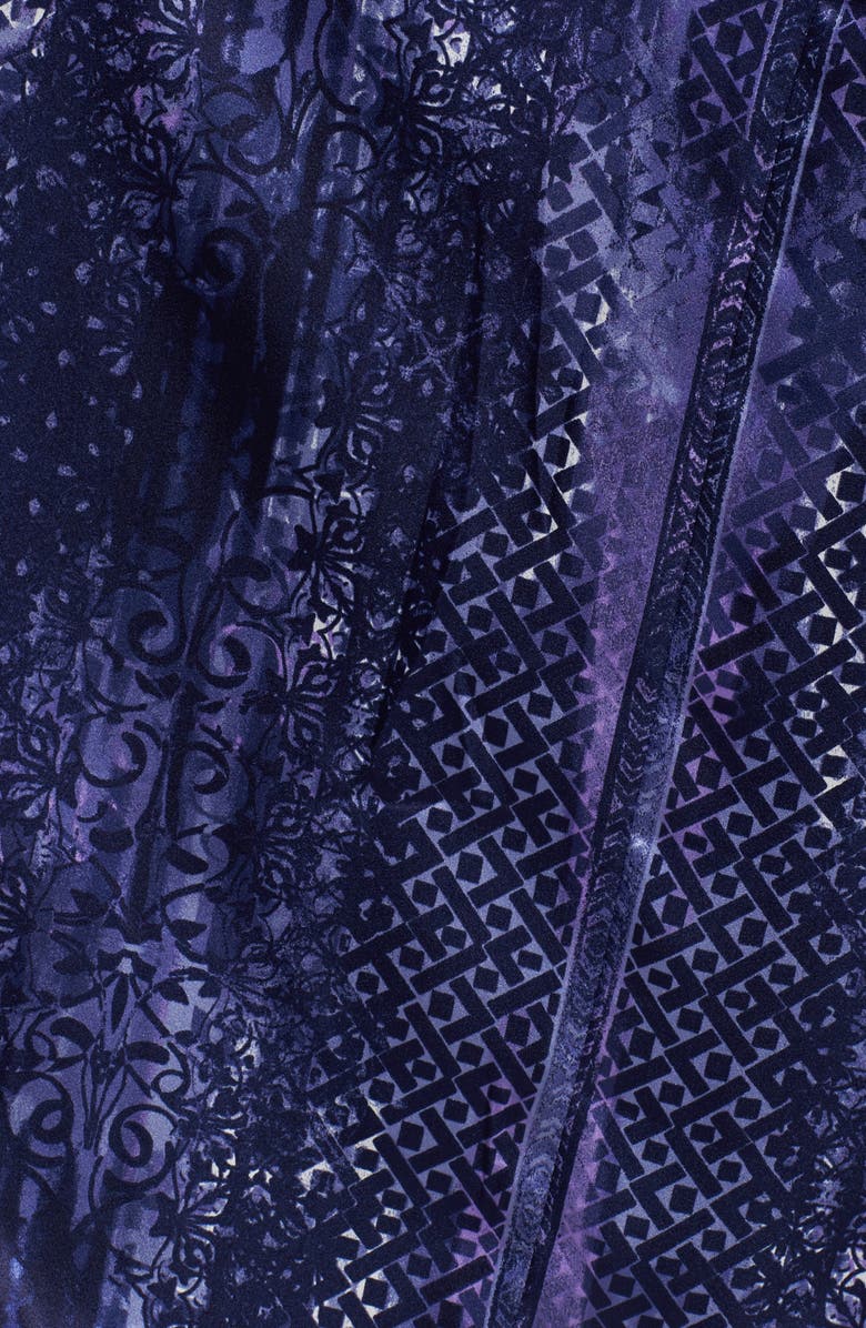 Oscar de la Renta Sleepwear Charmeuse Caftan, Alternate, color, 