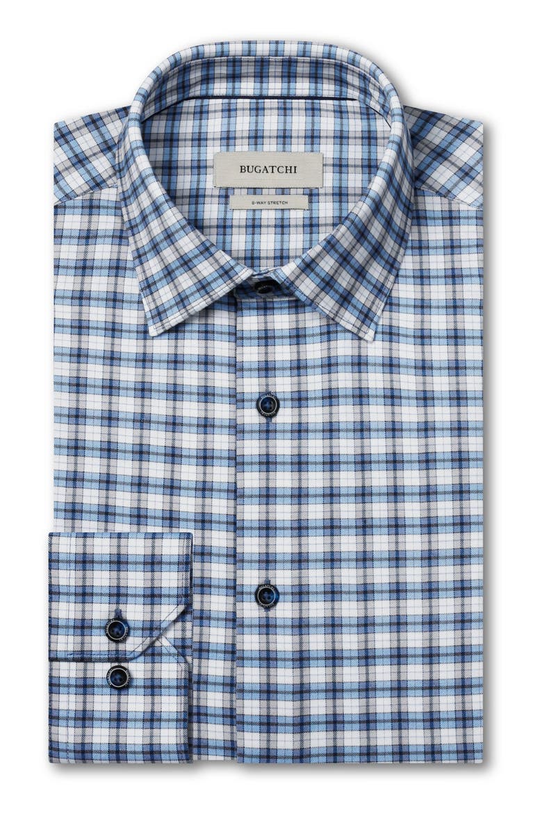 James OoohCotton® Plaid Button-Up Shirt, Alternate, color, MARINE BLUE