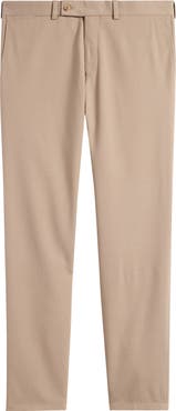 Jack Victor Palmer Flat Front Stretch Cotton & Wool Pants