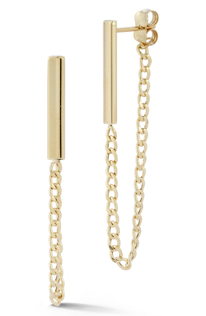 Ember Fine Jewelry 14K Gold Draped Earrings, Main, color, Gold