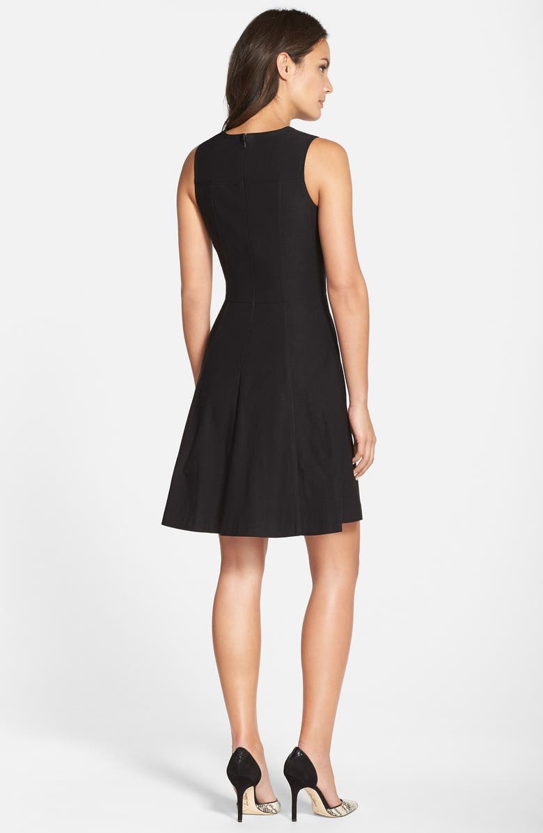 Marc New York by Andrew Marc Twill Fit & Flare Dress, Alternate, color, 