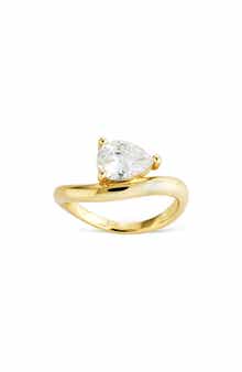 Valencia Pear Cut CZ Ring