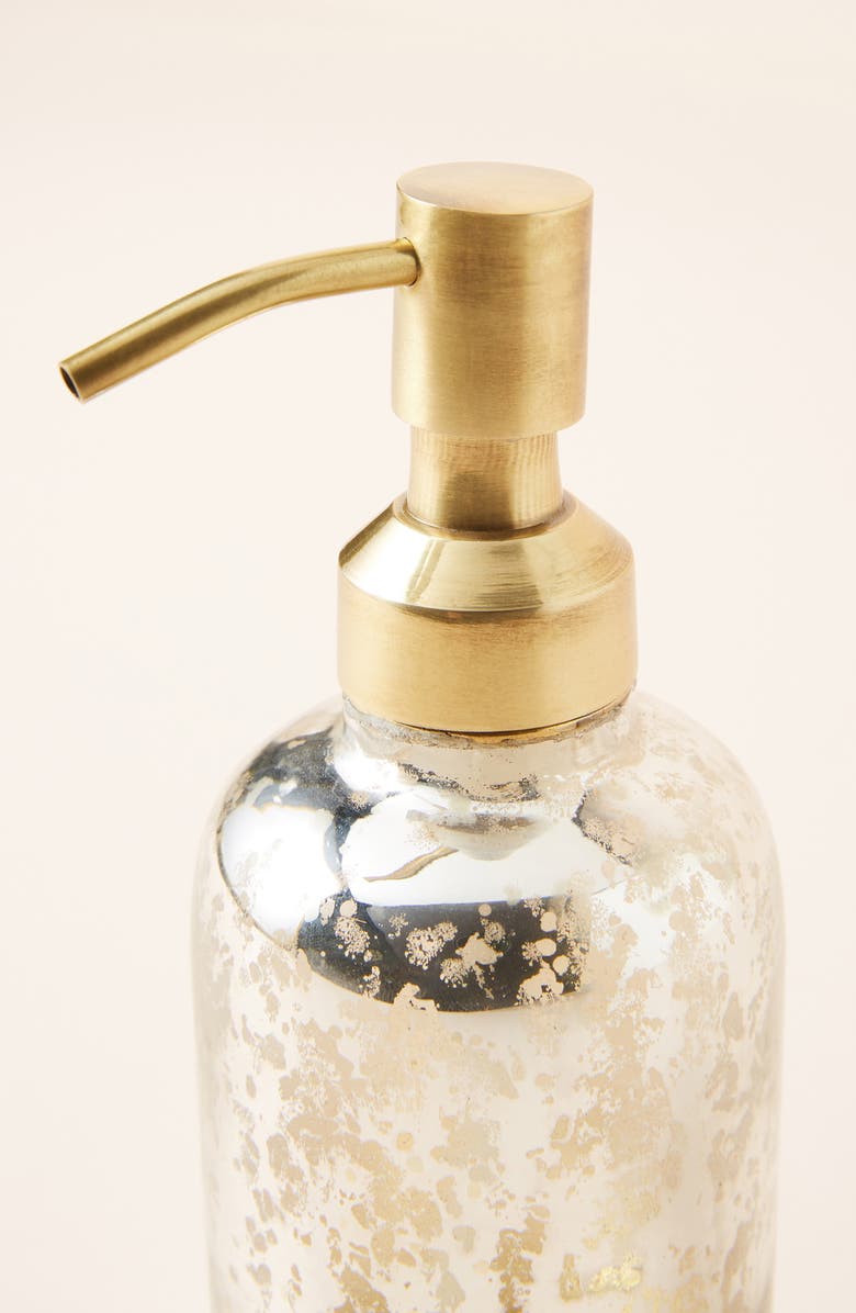 Anthropologie Home Anthropologie Moonglow Glass Soap Dispenser, Alternate, color, 