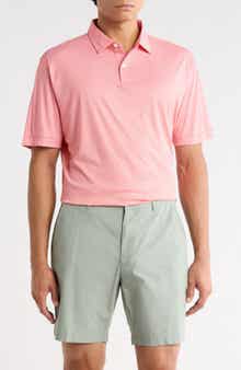 Peter Millar Featherweight Geo Link Print Performance Knit Polo