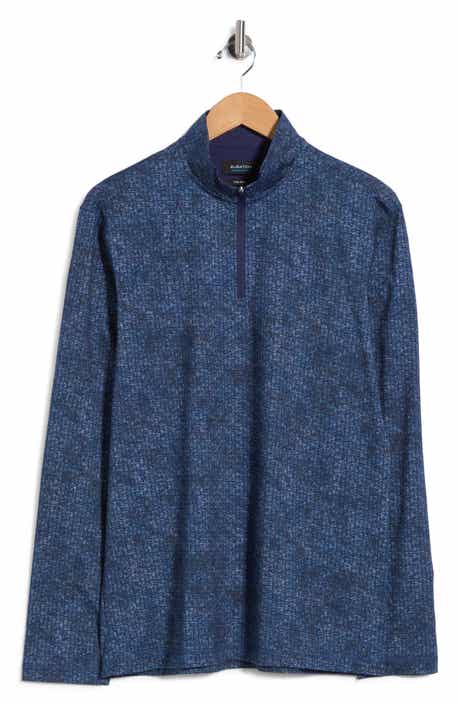 Stretch Cotton Quarter Zip Pullover