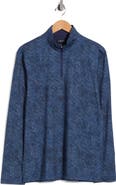 Bugatchi Stretch Cotton Quarter Zip Pullover