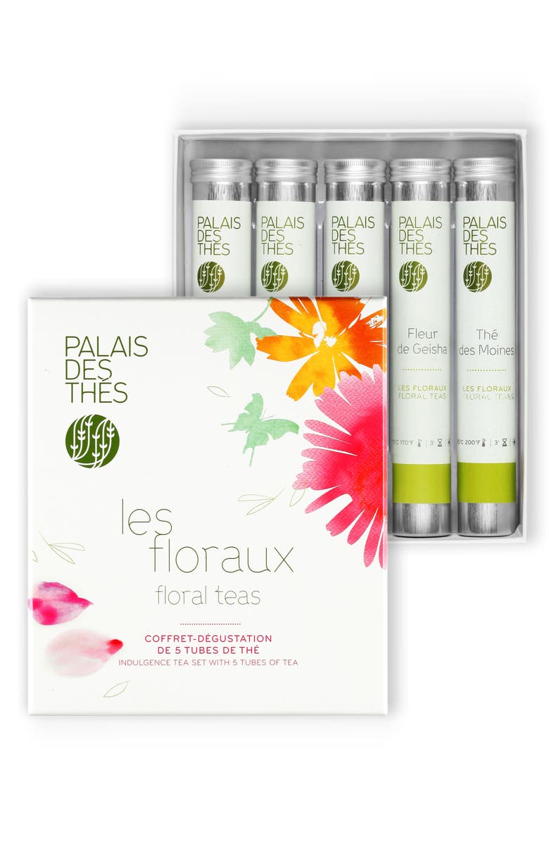 Palais des Thés 5 Vial Floral Tea Tasting Set, Main, color, 