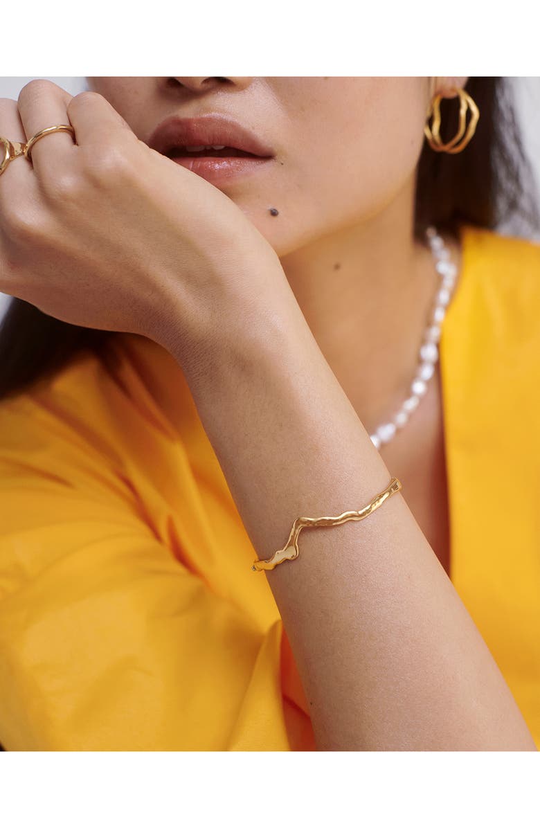 Monica Vinader Large Root Double Hoop Earrings, Alternate, color, 