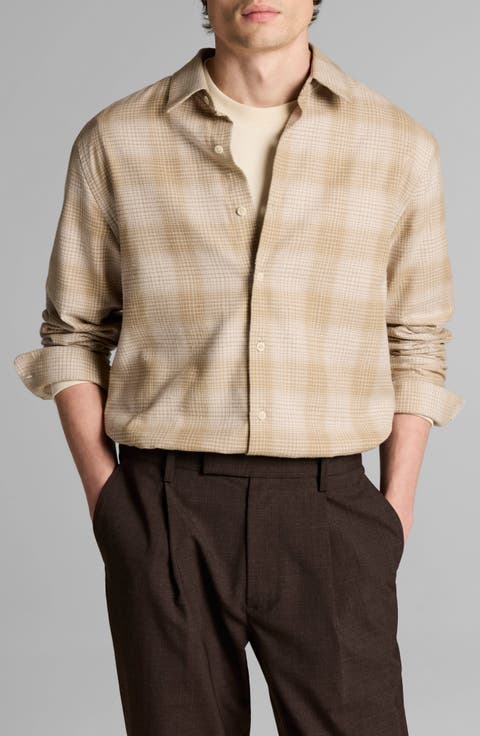 Ballow Plaid Long Sleeve Button-Up Shirt