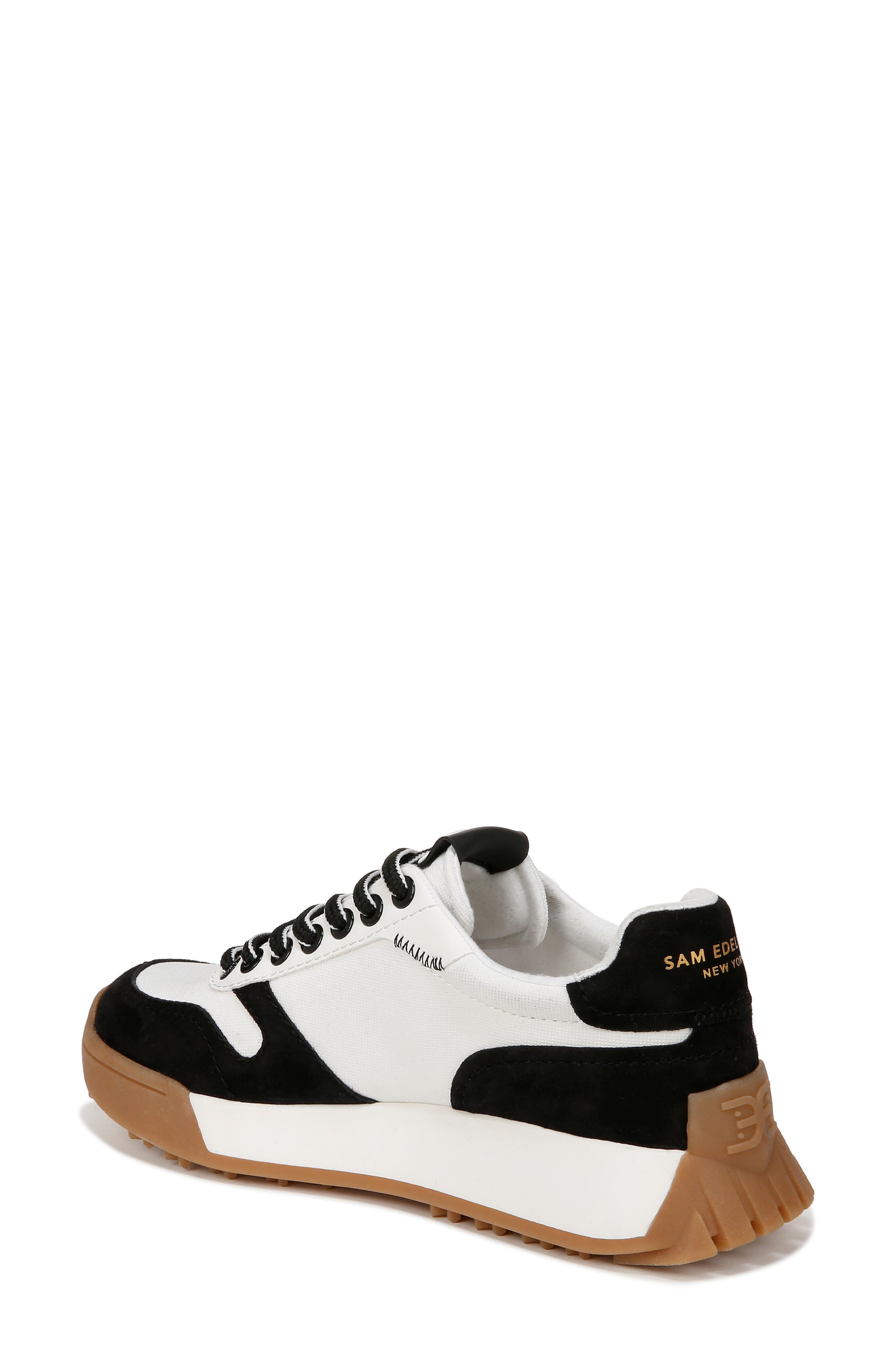 Sam Edelman Layla Sneaker, Alternate, color, Black/White
