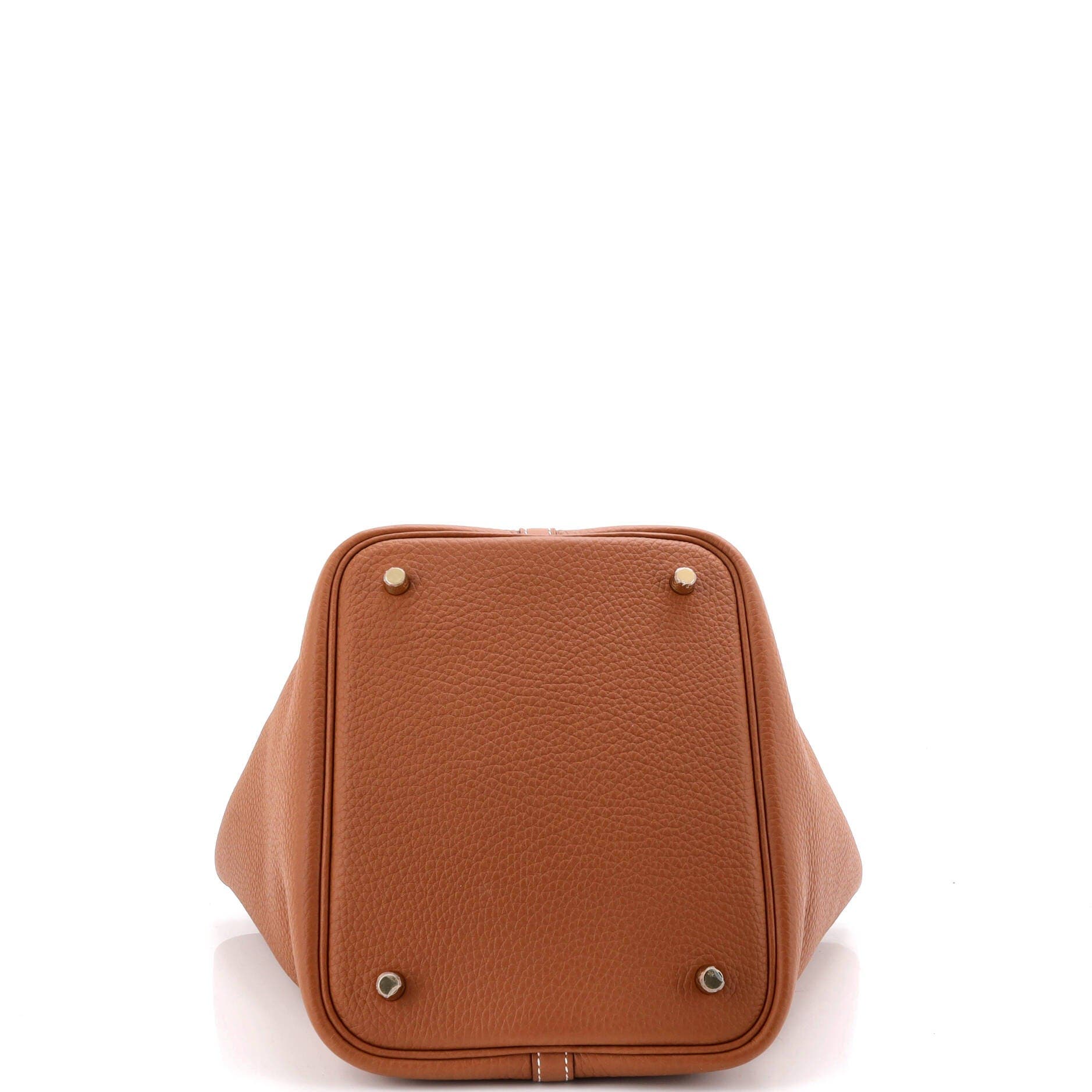 Pre-Owned Hermes Picotin Lock Bag Clemence MM, Alternate, color, Gold