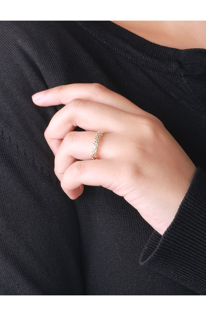 DEVATA Daisy Flower Ring in 14K Gold, Alternate, color, Yellow Gold
