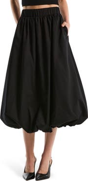 Laundry by Shelli Segal Bubble Hem Midi Skirt