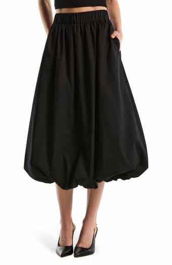 Laundry by Shelli Segal Bubble Hem Midi Skirt