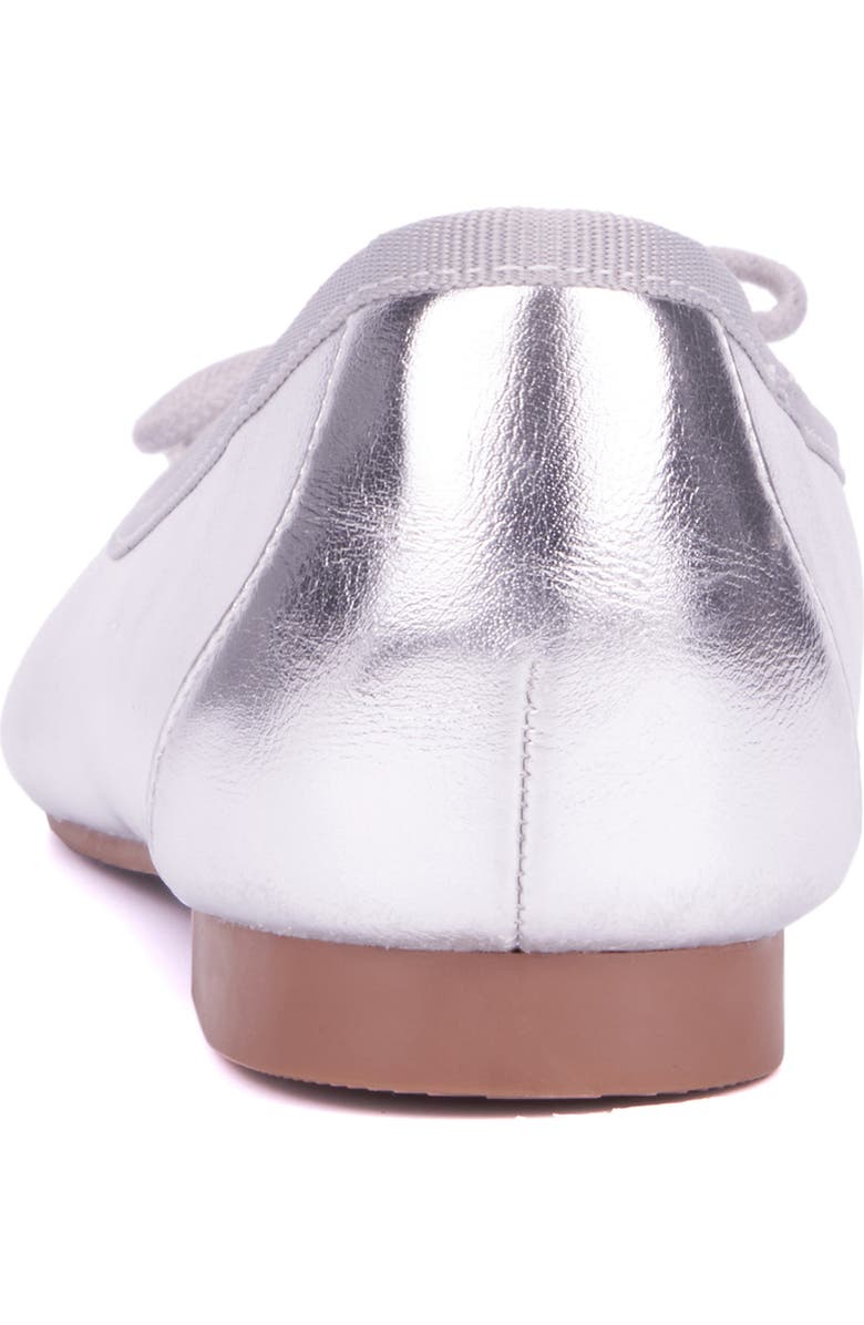 NEW YORK AND COMPANY Paulina Ballet Flat, Alternate, color, Silver