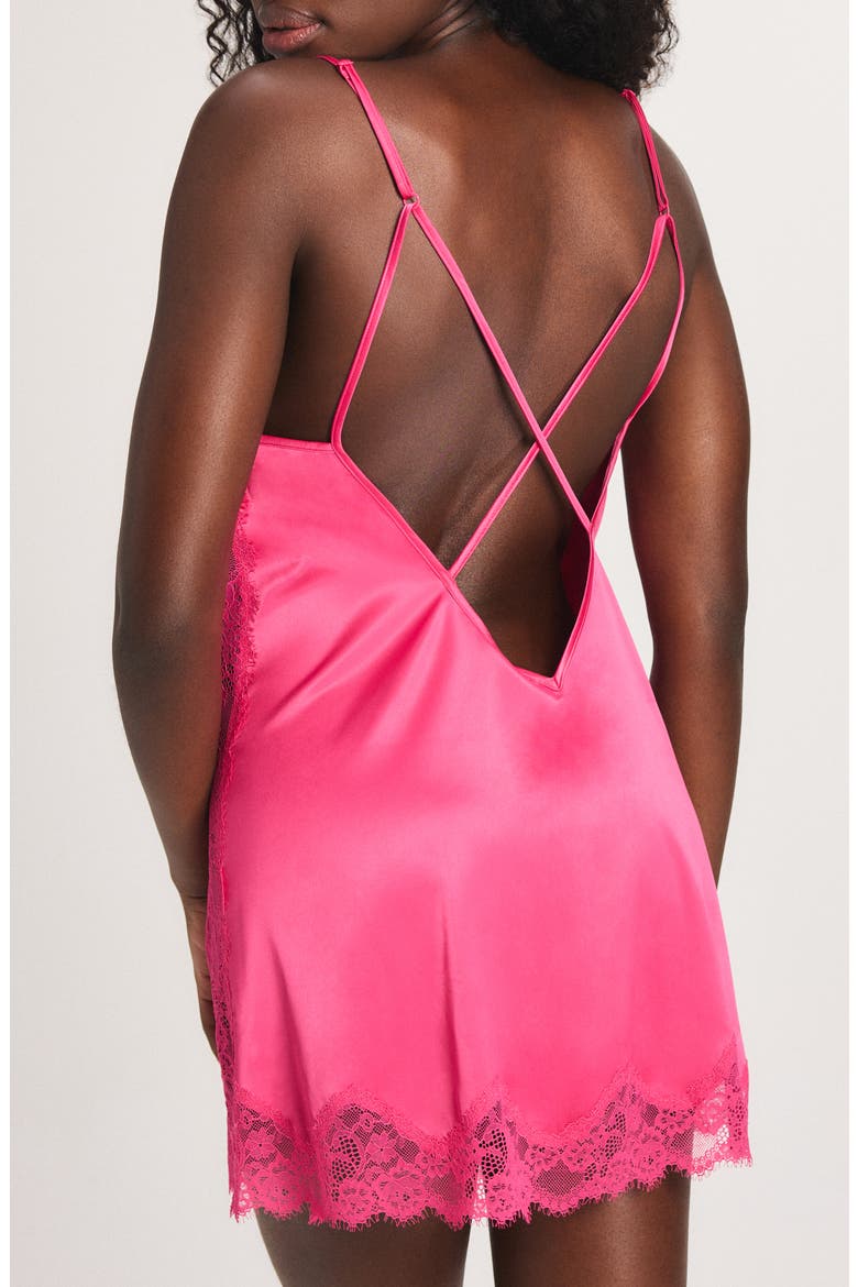 Nite Shade Sleep Chemise, Alternate, color, HOT AND HEAVY PINK