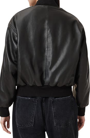 AllSaints Zenith Leather Bomber Jacket | Nordstrom AllSaints Zenith Leather Bomber Jacket | Nordstrom
