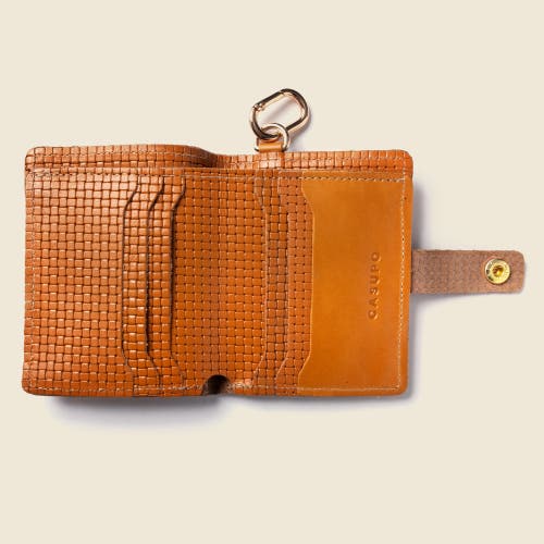 Casupo Wallet With Snap And Key Ring In Brown