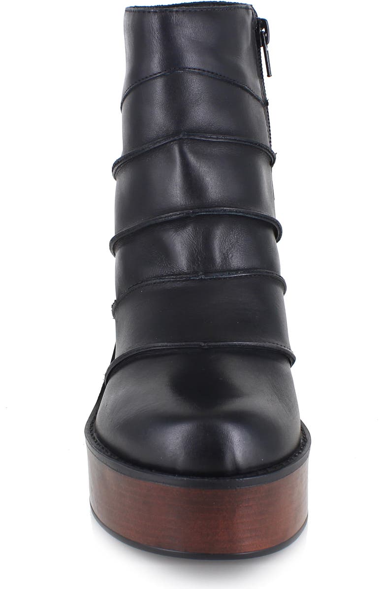 ZIGI Noa Platform Bootie, Alternate, color, Black Leather