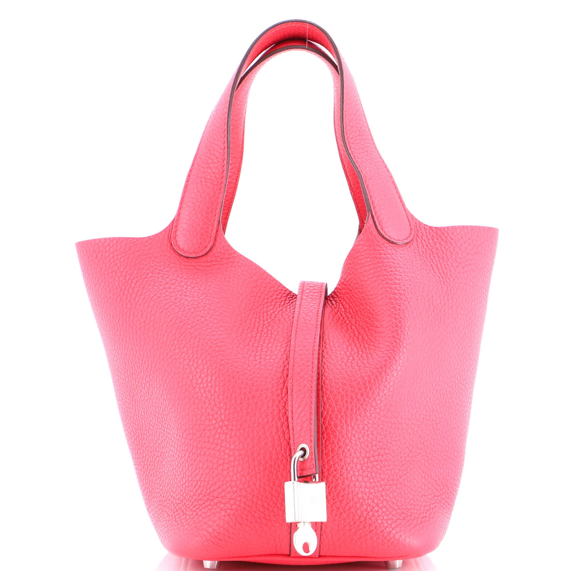 Pre-Owned Hermes Picotin Lock Bag Clemence PM, Main, color, Rose Mexico