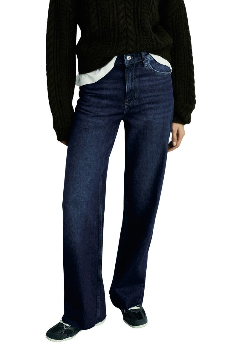 Danila Wide Leg Jeans, Main, color, DARK BLUE