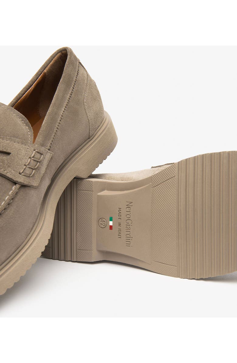 NeroGiardini Penny Loafer, Alternate, color, Taupe