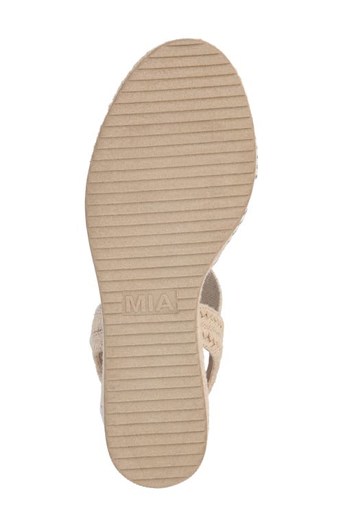Mia Bayle Platform Wedge Ankle Strap Sandal