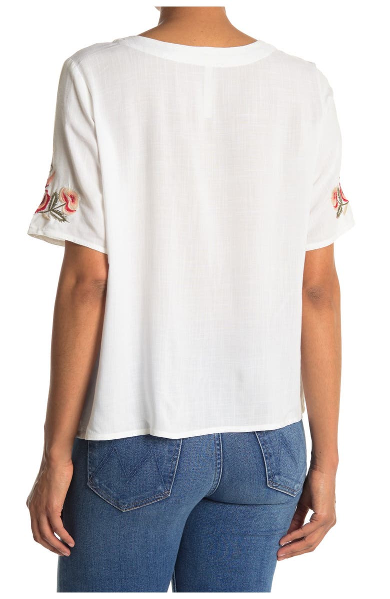 Forgotten Grace V-Neck Embroidered Top, Main, color, 