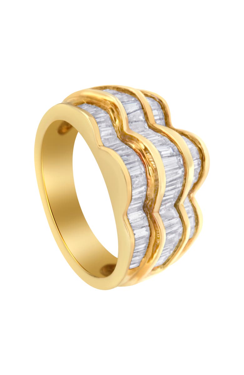 Haus of Brilliance 14KT Yellow Gold 1 1/4 cttw Diamond Multi-Row Band Ring, Alternate, color, Yellow