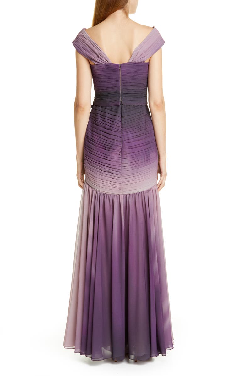 PatBO Patricia Bonaldi Ombré Embellished Chiffon Gown, Alternate, color, 