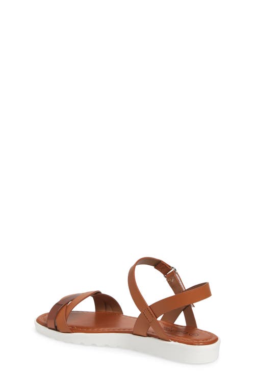 Extreme By Eddie Marc Kids' Metallic Strap Sandal In Tan