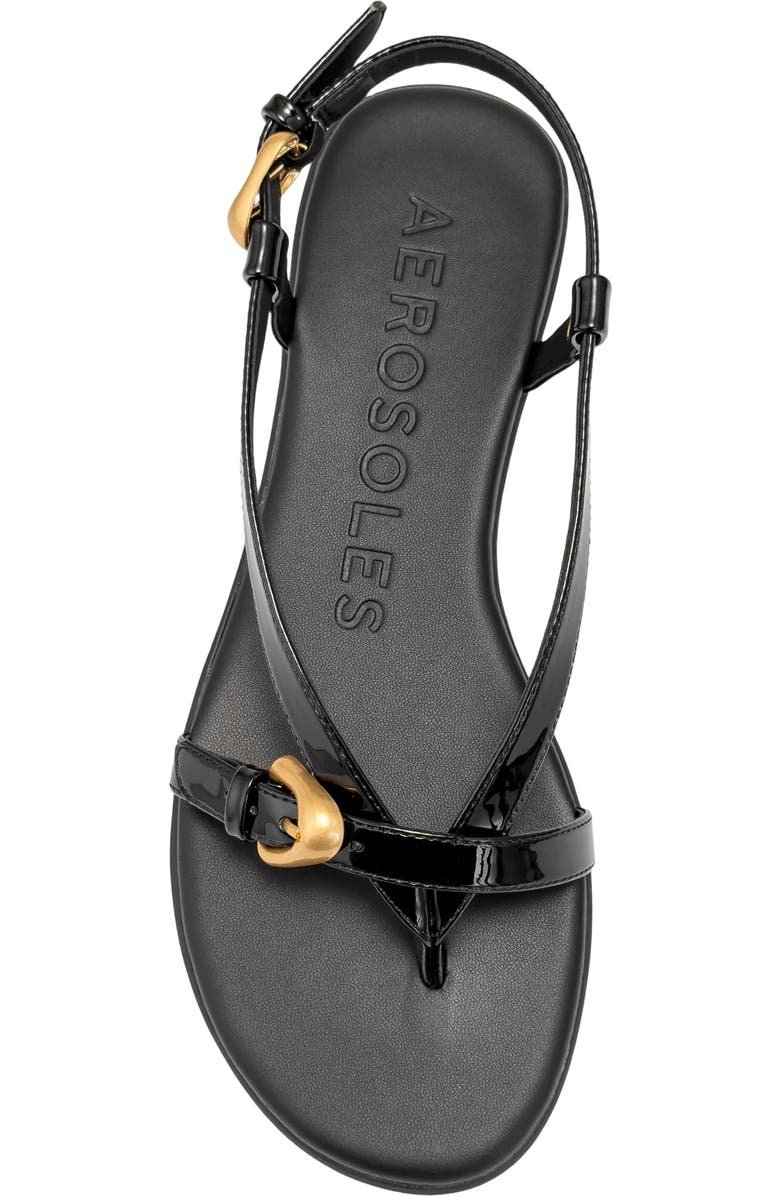 Aerosoles Iride Slingback Sandal, Alternate, color, Black Fx Patent