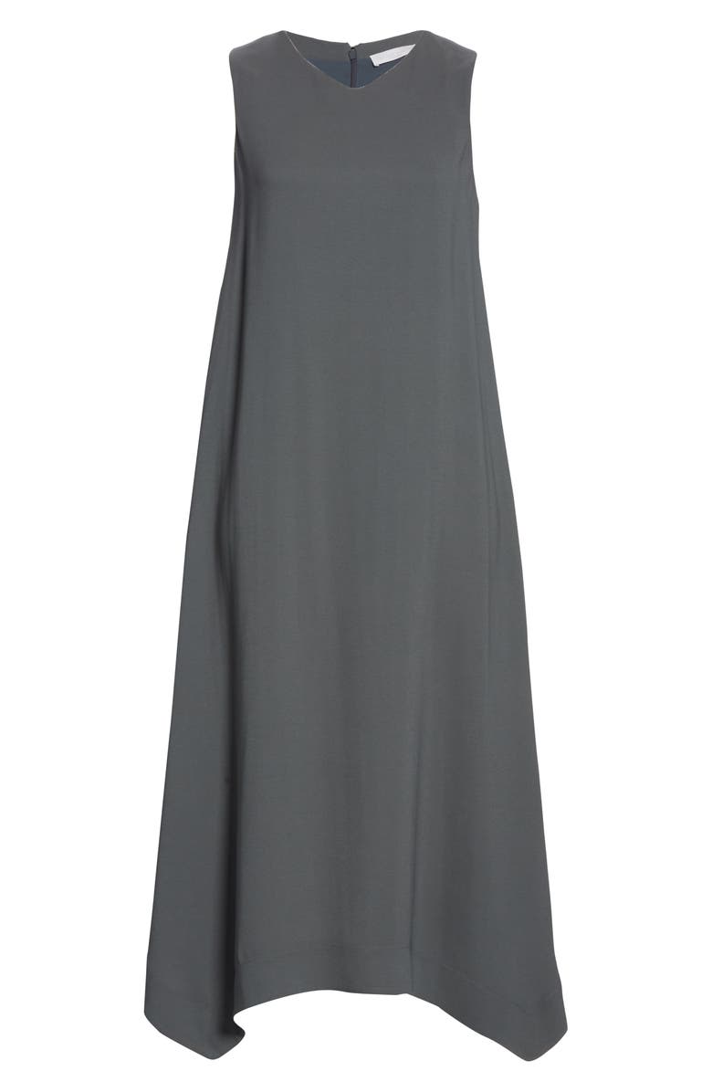 Fabiana Filippi Handkerchief Hem Crepe Midi Dress, Alternate, color,