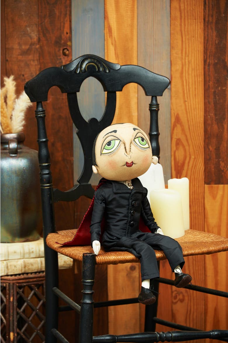 Norbert Vampire Halloween Joe Spencer Gathered Traditions Figurine, Alternate, color, Black