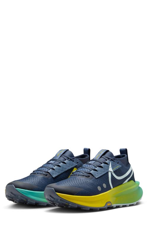 Nike Men's Zegama 2 Trail Running Shoes In Thunder Blue/opti Yellow
