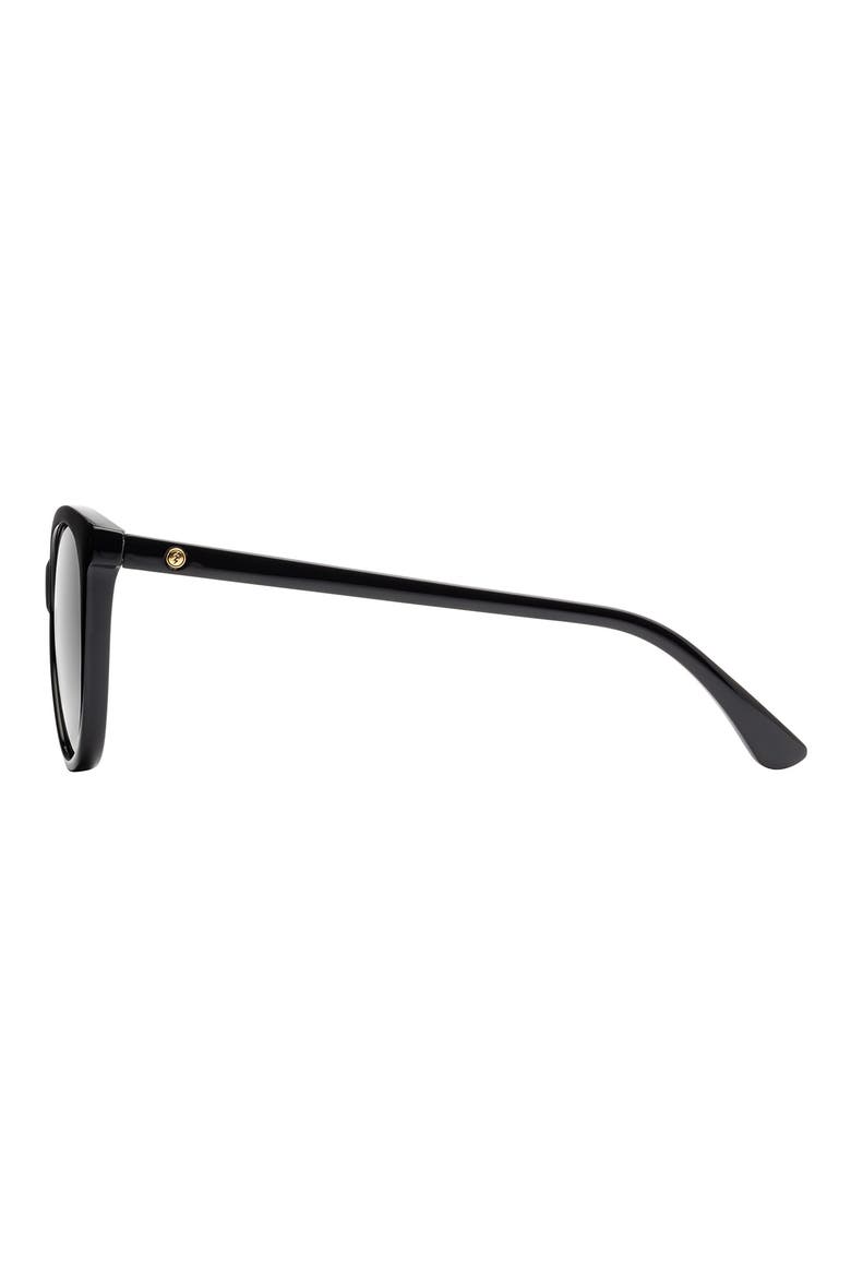 Palm 54mm Cat Eye Polarized Sunglasses, Alternate, color, GLOSS BLACK/ GREY POLAR